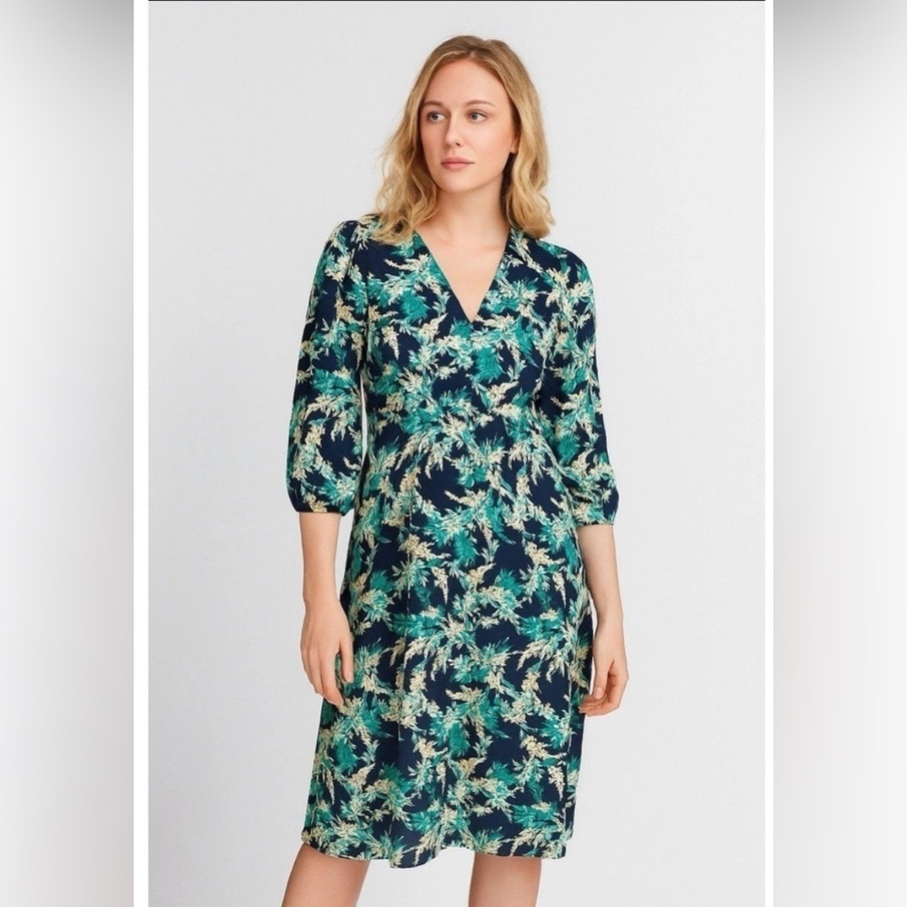 J. Jill Exotic Blooms Garden Floral Shift Dress Size Small